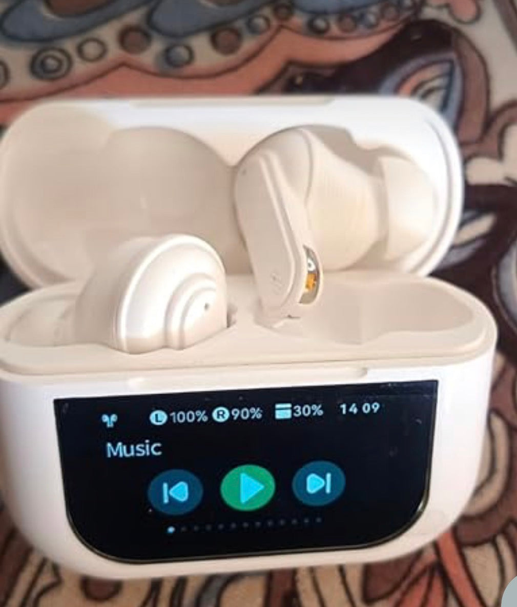 True noise cancellation AirPods with Led display SHANIVERSE