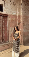 Women's Printed Straight Sleeveless Kurta 13374