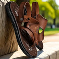 Men's Casual Synthetic Leather Sandal tan 34608