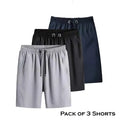 Combo of 3 Men's Stretchable Cotton Shorts 34751
