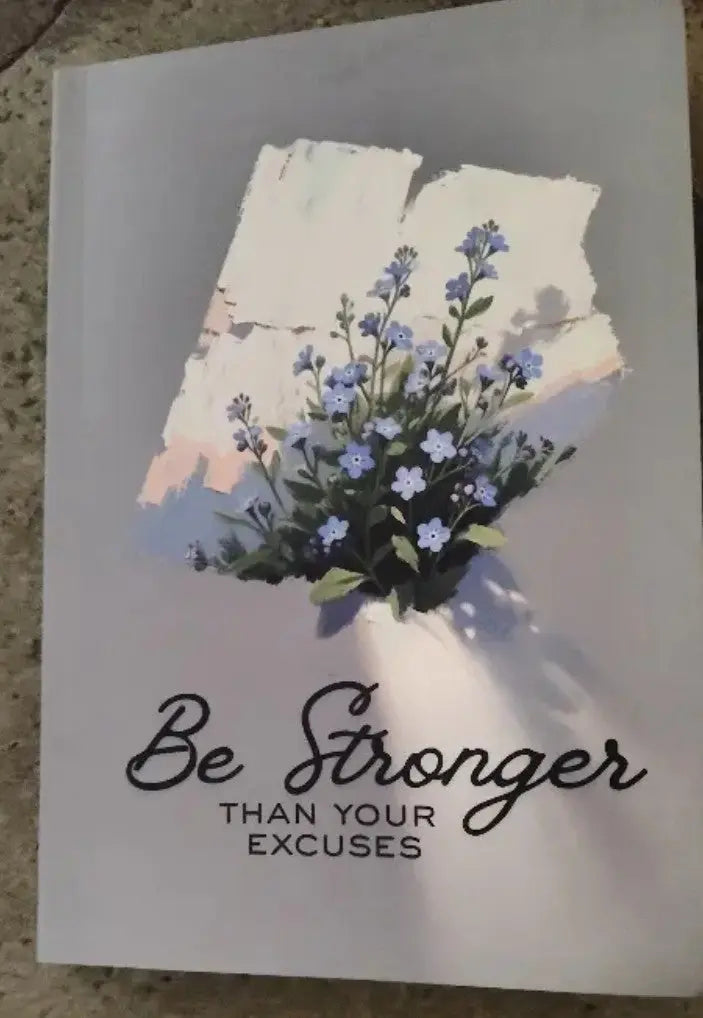 Motivational Theme "Be Stronger than Your Excuses" Planner/ Diary/ Notebook SHANIVERSE
