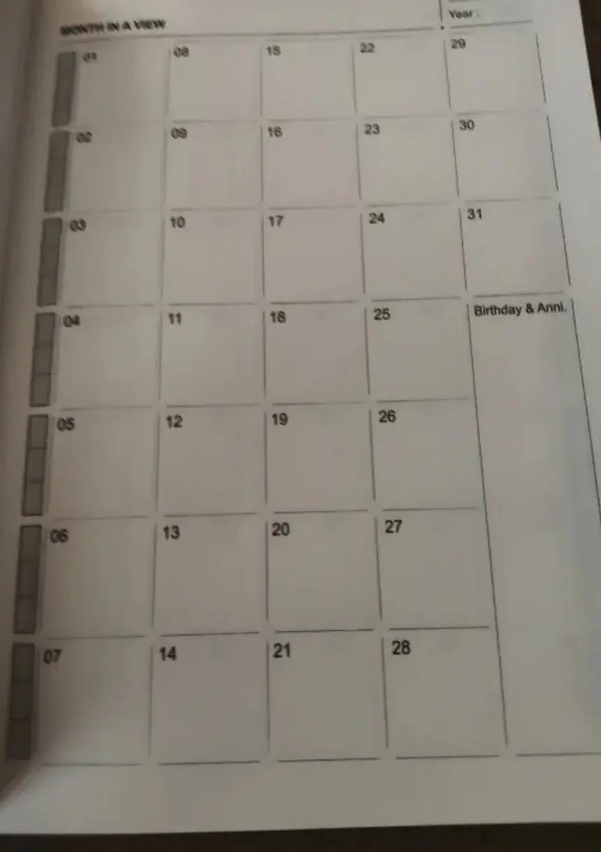 Motivational Theme "Everything Happens for a Reason" Planner/ Diary/ Notebook SHANIVERSE