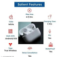 Airpod Pro with Silicon Case True Wireless Bluetooth Earphones with 83 Hours of Playtime & Compatible for all Smartphones (White SHANIVERSE