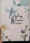Motivational Theme "Everything Happens for a Reason" Planner/ Diary/ Notebook SHANIVERSE