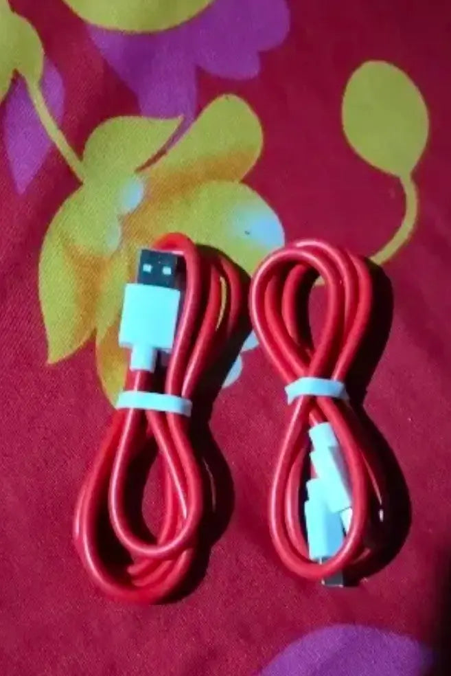 5A fast Charging Type-C Fast Charging & Data Transfer Cable, Compatible with all Smartphones & Tablet – 1 meter length - Red - Pack of 2 SHANIVERSE