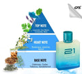 21 CLUB ICE WATER & 21 CLUB CODE BLACK PERFUME 100ML EACH ( PACK OF 2 ) LONG LASTING PERFUME SHANIVERSE